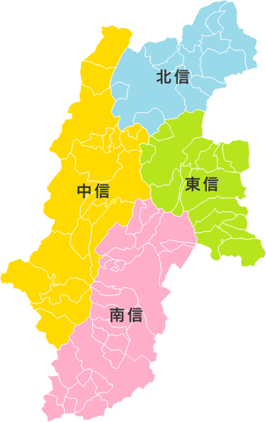 長野県エリアマップ